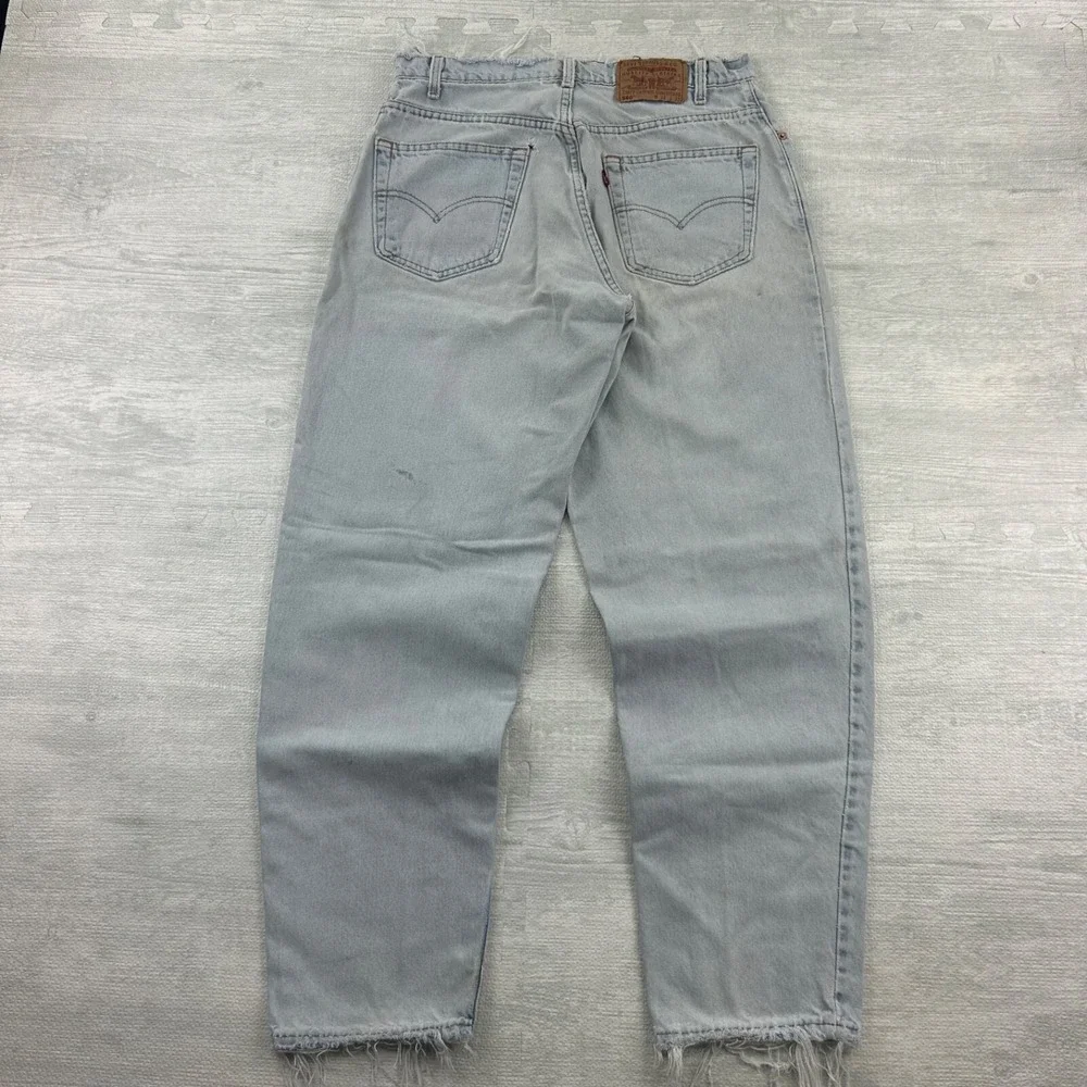 Vintage 90s Levi's 560 Jeans‎ Size 34x32 Blue Light Wash Denim Loose Fit Tapered
